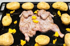 «Запеченная курица с картофелем.» - приготовления блюда - шаг 1