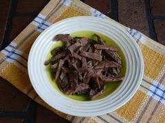 «Салат из говяжьего легкого с фасолью» - приготовления блюда - шаг 4