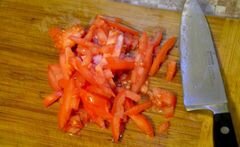 «Спринг- роллы с кальмарами и овощами» - приготовления блюда - шаг 2