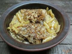 «Курица с макаронами запеченная в духовке» - приготовления блюда - шаг 8