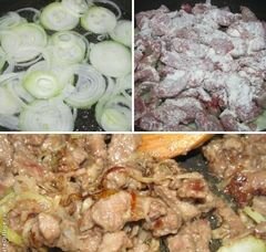 «Мясо по-строгановски» - приготовления блюда - шаг 2