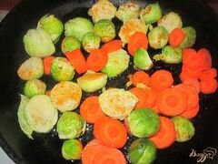 «Тушеная брюссельская капуста со шпинатом» - приготовления блюда - шаг 2