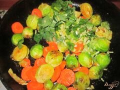 «Тушеная брюссельская капуста со шпинатом» - приготовления блюда - шаг 3