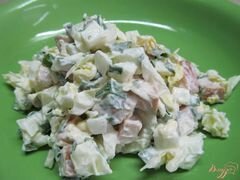 «Салат с копченой курицей и молодой капустой» - приготовления блюда - шаг 4