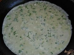 «Блины с адыгейским сыром и петрушкой» - приготовления блюда - шаг 4