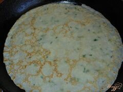 «Блины с адыгейским сыром и петрушкой» - приготовления блюда - шаг 5