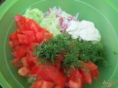 «Лаваш с творогом и овощами» - приготовления блюда - шаг 8