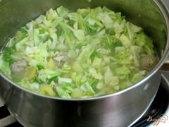 «Рагу с фрикадельками в сметанном соусе» - приготовления блюда - шаг 14