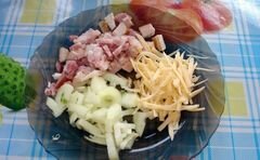 «Макароны с копченым беконом в сливочном соусе» - приготовления блюда - шаг 1