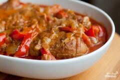 «Курица по-венгерски» - приготовления блюда - шаг 7
