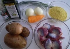 «Пшенный суп с утиными желудками» - приготовления блюда - шаг 1