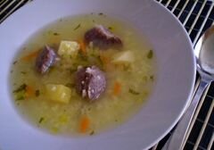 «Пшенный суп с утиными желудками» - приготовления блюда - шаг 12