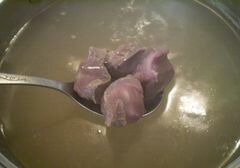 «Пшенный суп с утиными желудками» - приготовления блюда - шаг 3