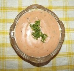 «Нежный розовый соус "сметанный"» - приготовления блюда - шаг 6