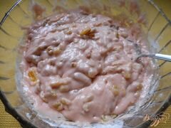 «Пирог на киселе с изюмом и курагой» - приготовления блюда - шаг 6
