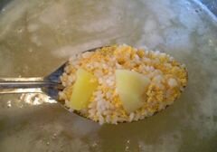 «Рисовый суп с икрой карася» - приготовления блюда - шаг 4