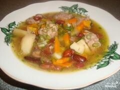 «Фасолевый суп в скороварке» - приготовления блюда - шаг 7